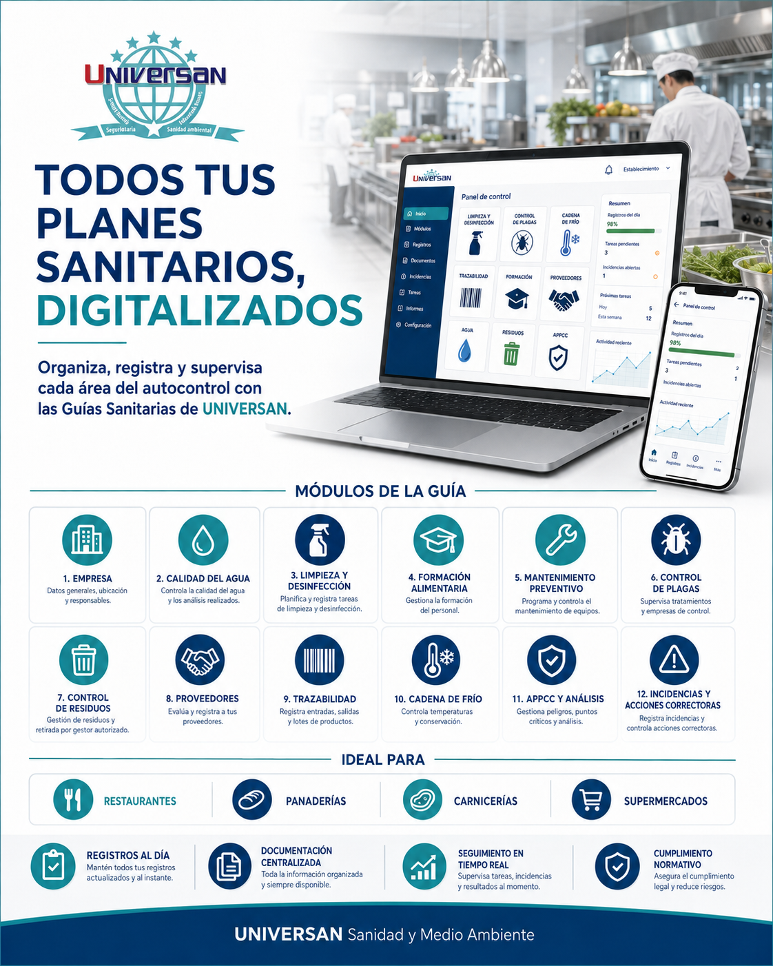 Planes sanitarios digitalizados con UNIVERSAN